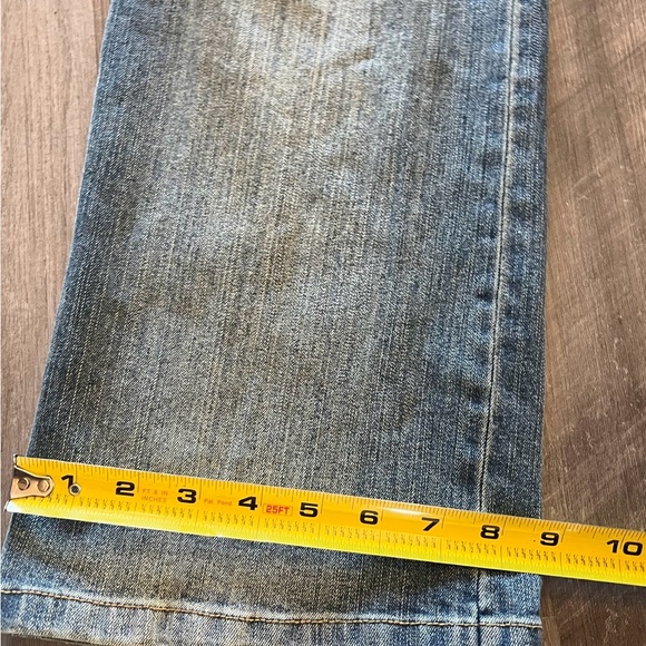 Embroidered Jeans Womens Christine Phillipe size 6 Cotton Spandex  Rhinestones - Picture 6 of 11